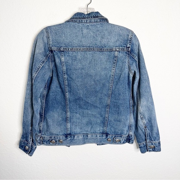 Madewell Jean Jacket Women XS Blue Denim Button Up C3 - Picture 3 of 7